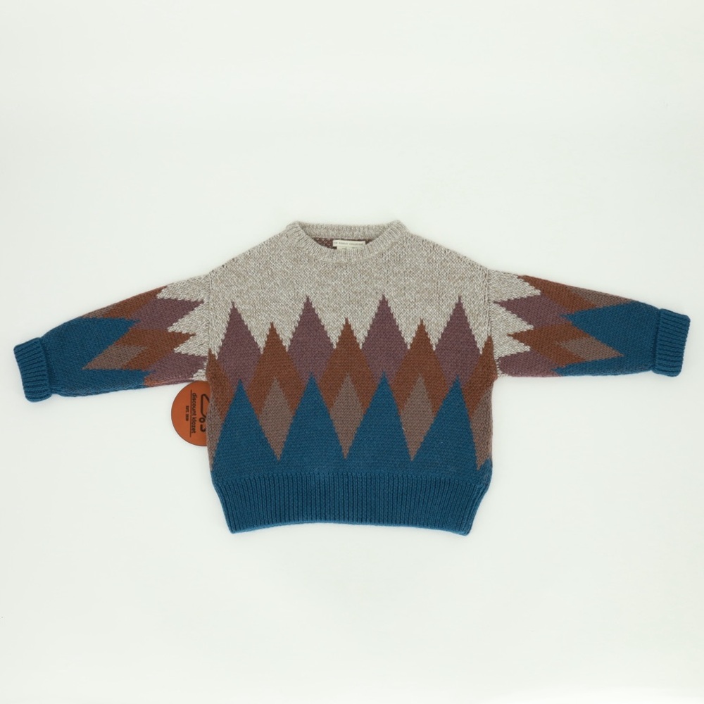 THE SUNDAY COLLECTIVE Alpaca Argyle Crewneck Sweater Multi Size‎ 4Y